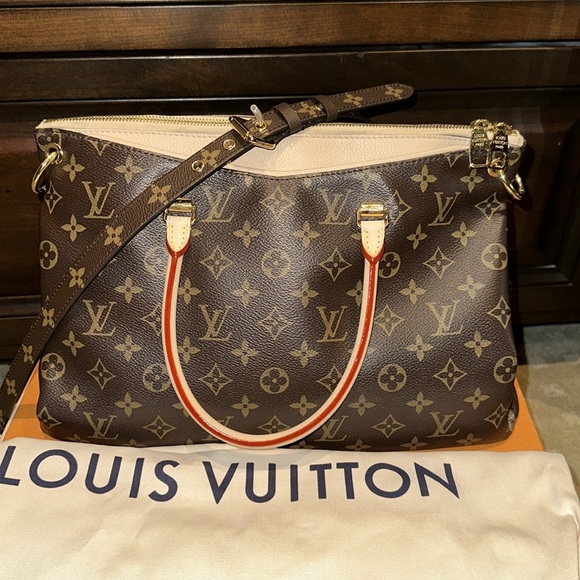 Louis Vuitton Pallas Tote Monogram Canvas Tote Tan - Picture 4 of 16